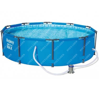 56984 Bestway Круглый каркасный бассейн, 305х100см+фильтр-насос